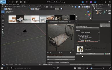 blender shoping and something a little bit different the bed