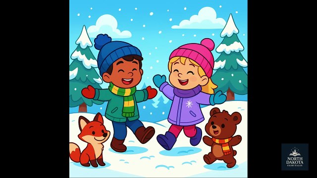 Amis dans la Neige | Chanson d’Hiver pour Enfants sur l’Amitié | Contes de fées du Dakota du Nord