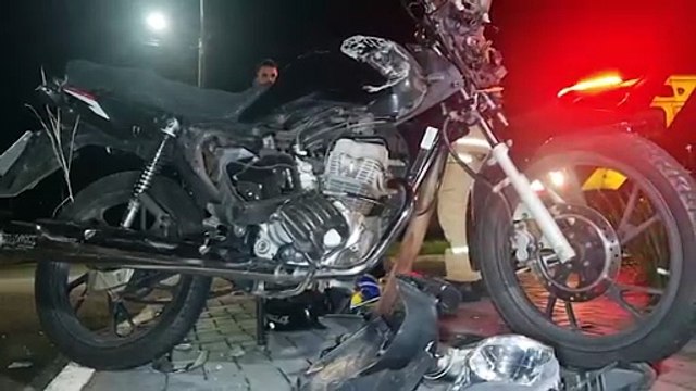 Motociclista sofre laceração na perna em acidente de trânsito no Angra dos Reis