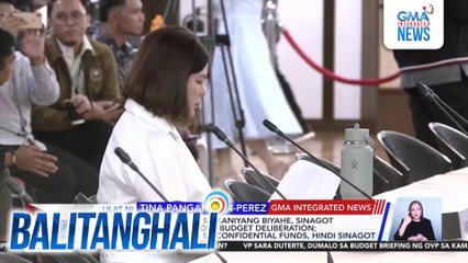 Mga tanong tungkol sa kaniyang biyahe, sinagot ni VPSD sa OVP Budget Deliberation; mga tanong tungkol sa confidential funds, hindi sinagot | Balitanghali