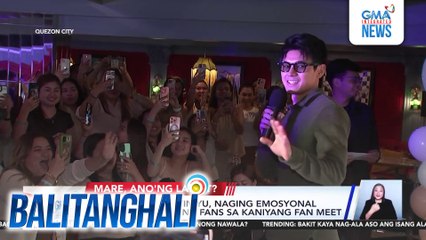 Sparkle star Dustin Yu, naging emosyonal dahil sa suporta ng fans sa kaniyang fan meet | Balitanghali