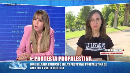 Paula Fraga arrasa en directo a la propalestina Ione Belarra sacando todas las incoherencias de Podemos