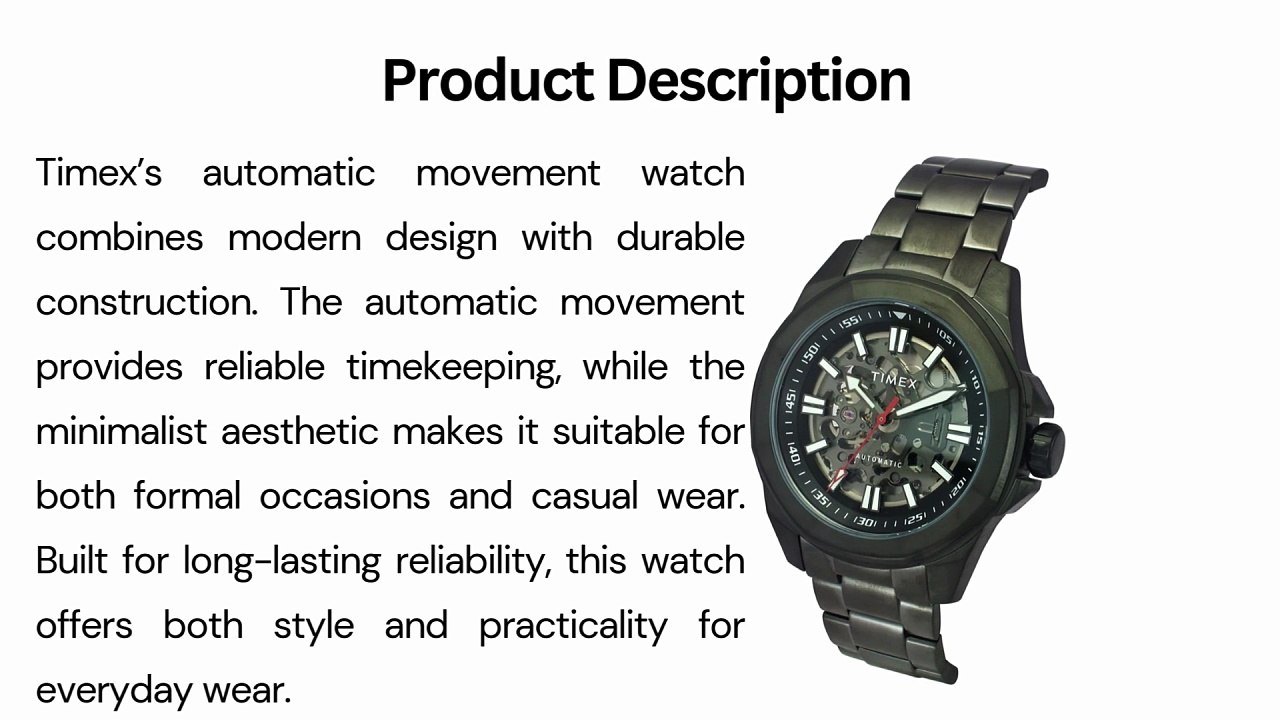 Timex Black Round Dial Quartz Analog Men Watch