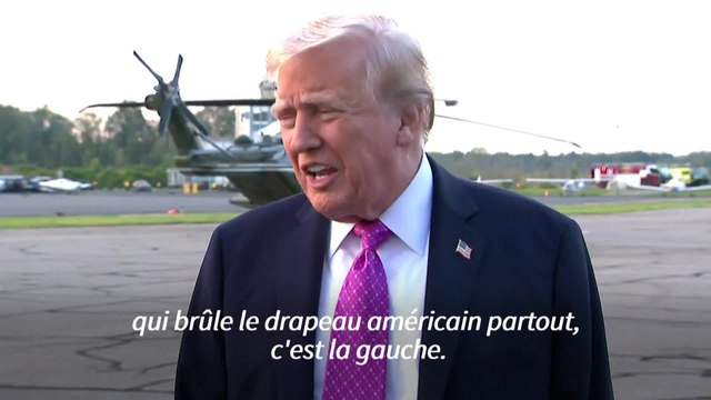 Trump déclare que le problème vient de la gauche après la mort de Charlie Kirk