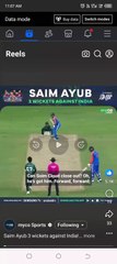 Saim Ayub # 3 wickets against India Pig #