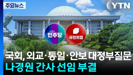 국회, 외교·통일·안보 대정부질문...나경원 간사 선임 부결 / YTN