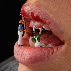 Your body is the true canvas for tese miniature art pieces! #art #photography #howto #talent #fyp