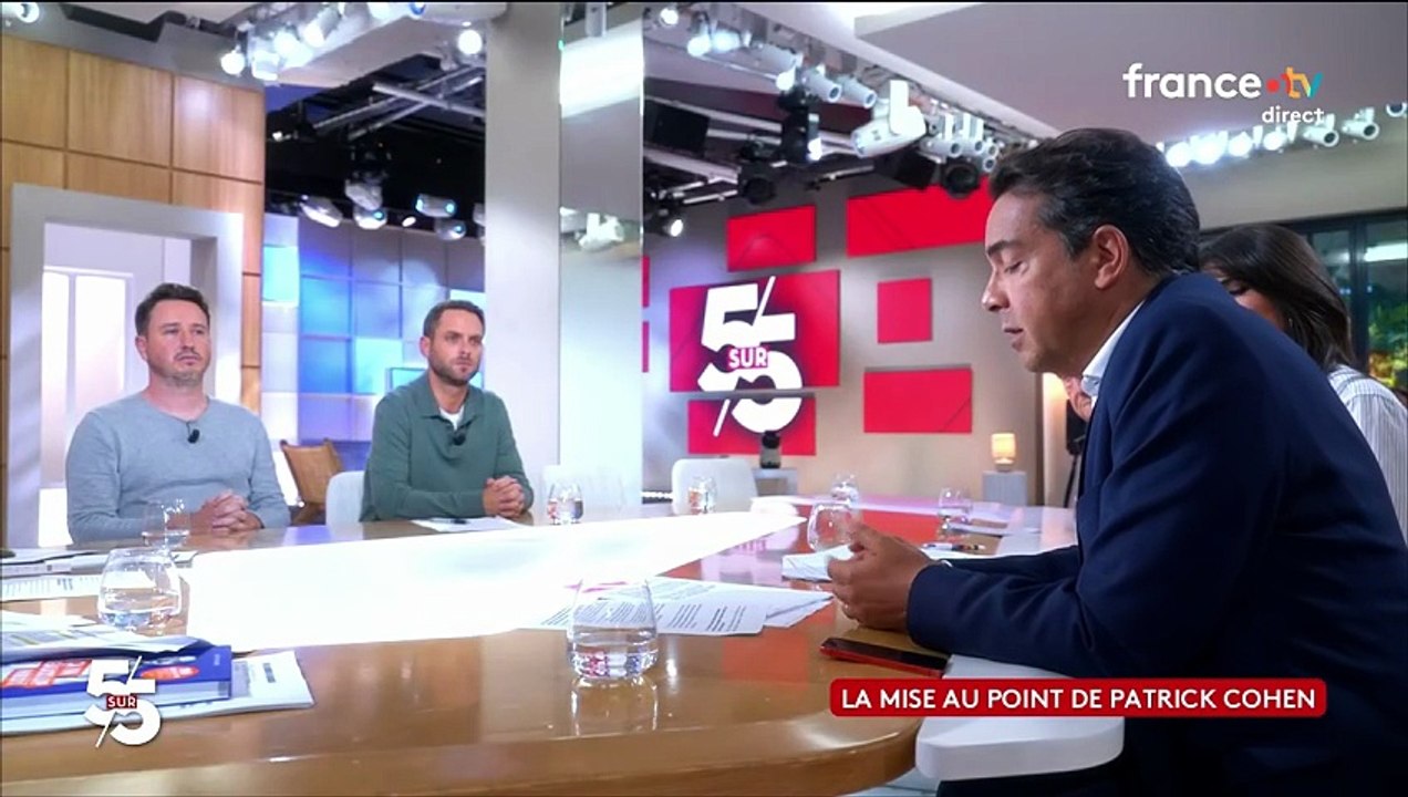 Extrait de "C à vous" diffusé ce lundi 15 septembre 2025 sur France 5 / Patrick Cohen fait une mise au point après la vidéo de "L'Incorrect"