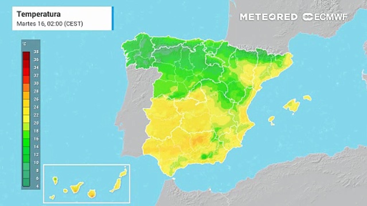 Temperaturas de plena canícula en España