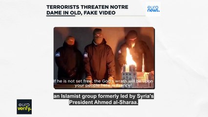 Terrorists threaten Notre Dame cathedral in old, fake video