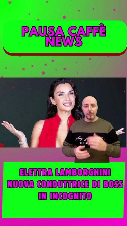 Elettra Lamborghini nuova conduttrice di Boss in incognito..
