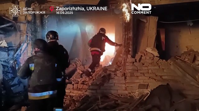 Rusya'nın Zaporijya'ya düzenlediği saldırıda 18 kişi yaralandı