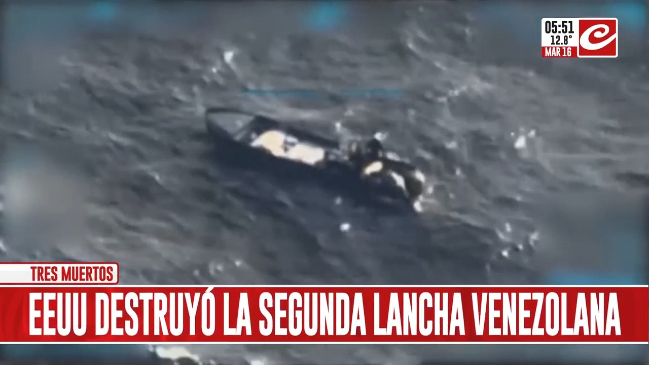 Donald Trump confirmó que Estados Unidos destruyó otra lancha venezolana