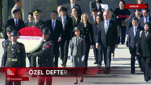 Japonya Prensesi Akiko Mikasa Anıtkabir’i ziyaret etti
