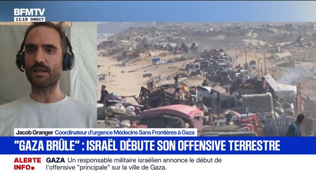 Gaza: On entend parfois des détonations à 50 mètres d'une clinique MSF , raconte Jacob Granger, coordinateur d'urgence de Médecins Sans Frontières à Gaza
