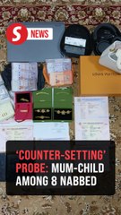 Mum and child among eight officers held in 'counter-setting' probe