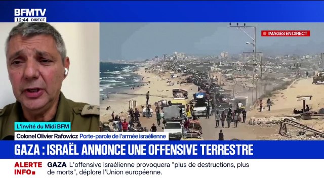 Offensive israélienne: Tous les préparatifs ont été faits au préalable pour que les populations de Gaza soient évacuées vers le sud , affirme le porte-parole de l'armée israélienne