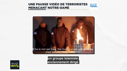 Des terroristes menacent la cathédrale Notre-Dame de Paris dans une vieille vidéo truquée