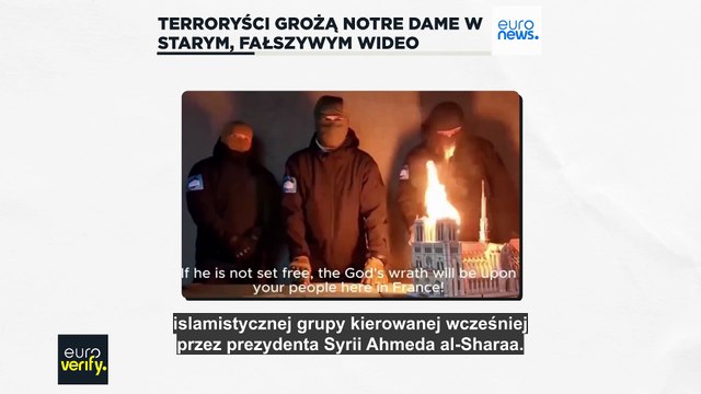 Terroryści grożą katedrze Notre Dame. Wideo jest jednak stare i fałszywe