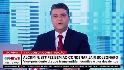 Alckmin defende condenação de Bolsonaro pelo STF