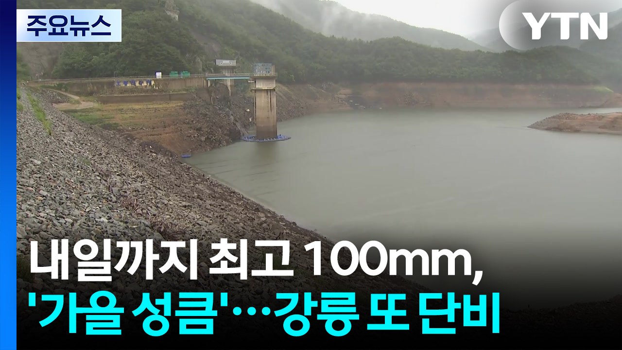 [날씨] 내일까지 최고 100mm, 잦은 비에 '가을 성큼'...강릉 또 단비 / YTN