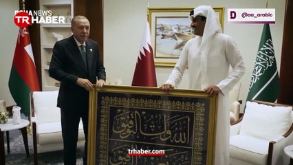 Cumhurbaşkanı Erdoğan'dan Katar Emiri Şeyh Temim'e anlamlı hediye