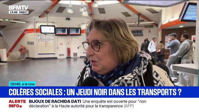 18 septembre: Je vais faire du télétravail , assure cette usagère des transports en commun à Fontenay-sous-Bois