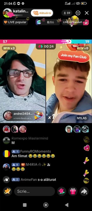 Fragmente din live-ul lui KaTaLiN TaLeEnT de pe TikTok (02.09.2025)