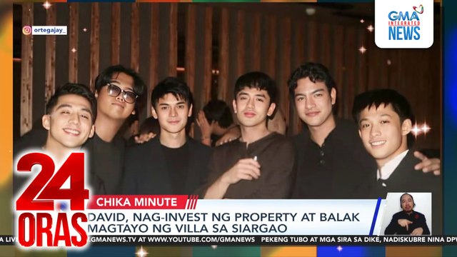 David licauco, nag-invest ng property at balak magtayo ng villa sa Siargao | 24 Oras