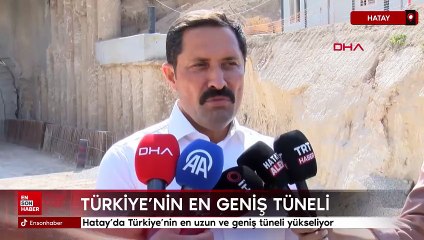 Hatay’da Belen-Topboğazı Otoyolu Tüneli’nde çalışmalar sürüyor