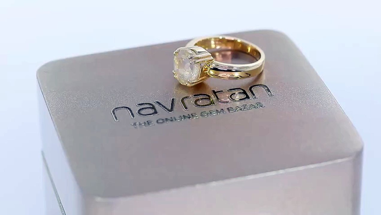 Radiant Yellow Sapphire Ring in Lustrous Gold