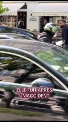 Après un accident de voiture à Paris, cette dame fuit avant l'arrivée des policiers