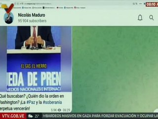 Jefe de Estado sostiene que las agresiones de Estados Unidos son una excusa para invadir el país