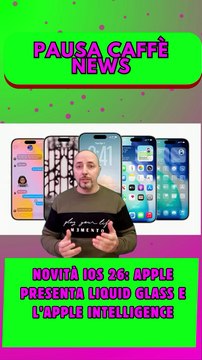 Novità iOS 26 Apple presenta Liquid Glass e l’Apple Intelligence..