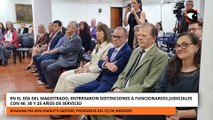 Entregaron distinciones a funcionarios judiciales con 40, 30 y 25 años de servicio