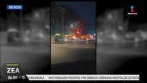 Se registra incendio en la carretera Reynosa, Monterrey