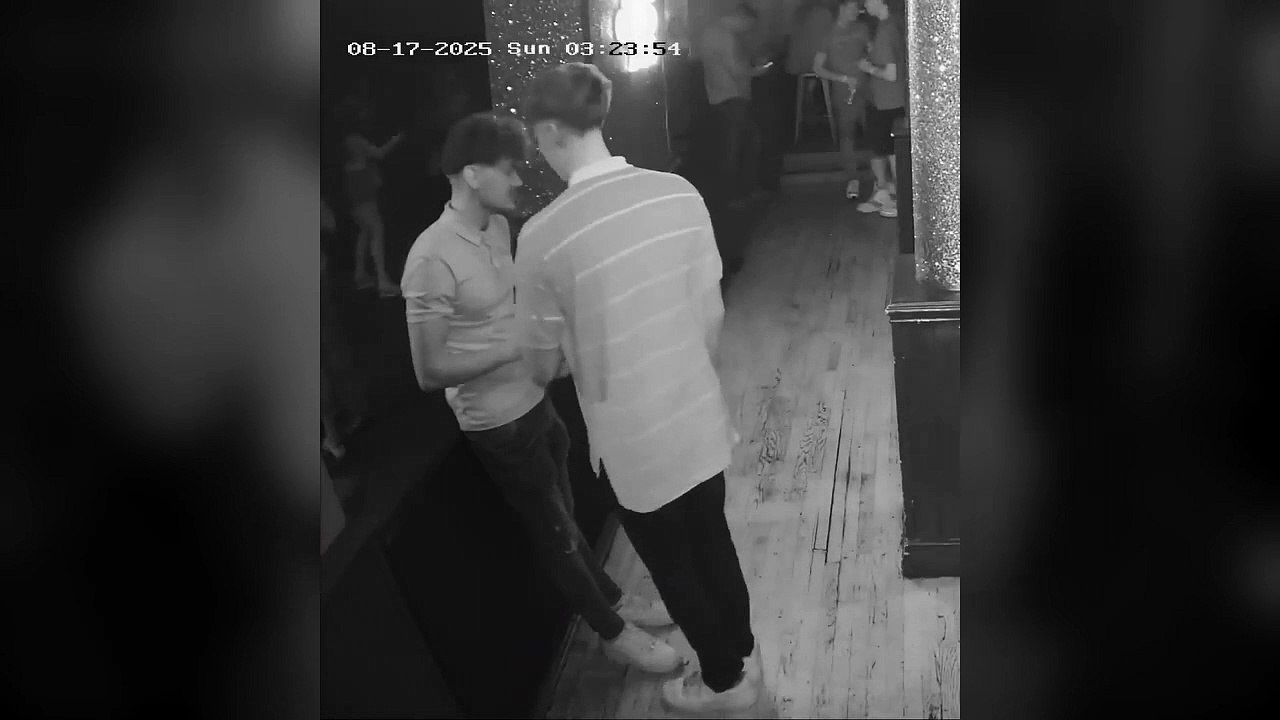 Police CCTV footage after assault in Lancaster