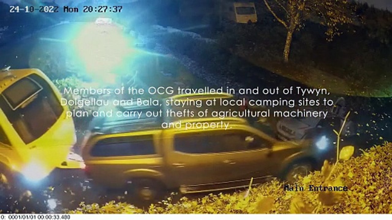 Members of organised crime gang jailed for high-value agricultural theft spree across rural Gwynedd and Shropshire