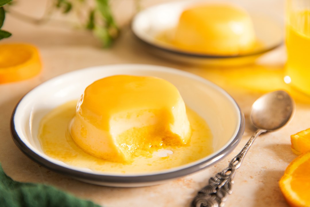 Flan de naranja