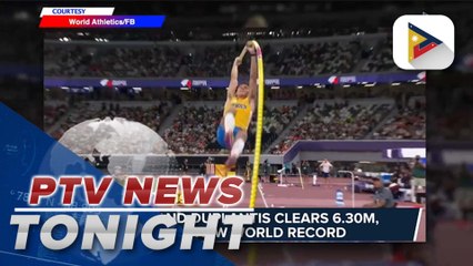 Armand Duplantis clears 6.30m, sets new world record