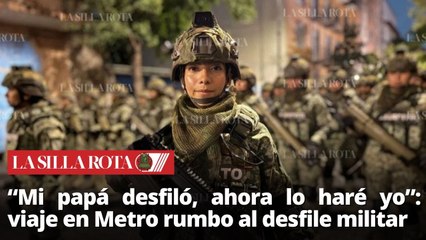 Así viajaron los militares en Metro rumbo al Zócalo para el gran desfile del 16 de septiembre