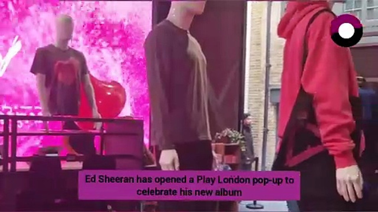 Inside Ed Sheeran’s Play London pop up to celebrate new album