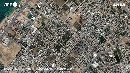 Gaza, prima e dopo lo scoppio della guerra tra Israele e Hamas