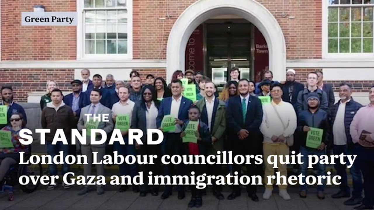 London Labour councillors quit party over 'Gaza and anti-immigration rhetoric' and defect to Greens