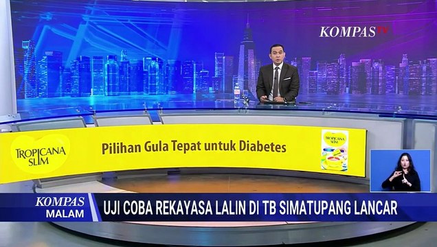 Uji Coba Rekayasa Lalu Lintas TB Simatupang Hari Kedua Berjalan Lancar | KOMPAS MALAM