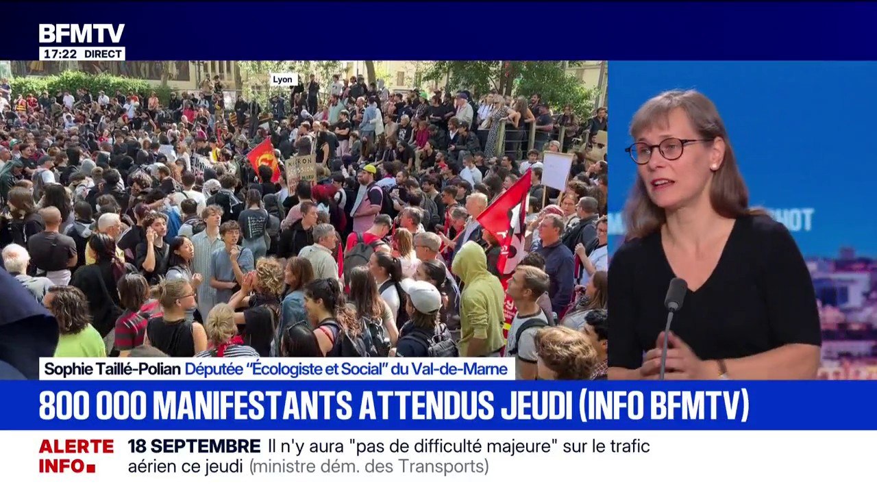 18 septembre: "Visiblement monsieur Macron n'a pas entendu les raisons profondes de la chute de monsieur Bayrou", estime Sophie Taillé-Pollan, députée Écologiste et Social du Val-de-Marne