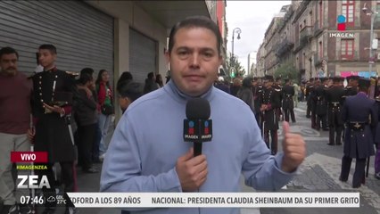 Así se encuentran en estos momentos las calles del Zócalo previo al Desfile Militar