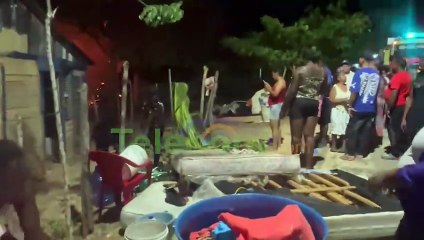 Voraz incendio destruye viviendas en Los Cajuiles de Güiza SFM