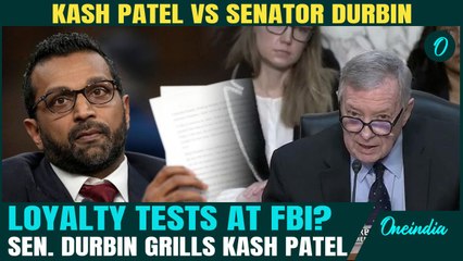 VIDEO: Patel CLASHES With Durbin Over Polygraph Tests|Durbin DEMANDS Answers In Heated Hearing