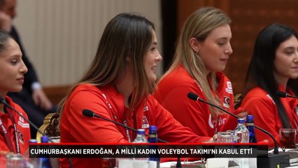 Cumhurbaşkanı Erdoğan, A Milli Kadın Voleybol Takımı'nı kabul etti